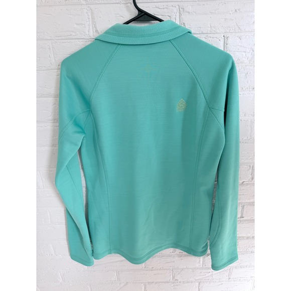 Stio Womens Turquoise Fleece Quarter Zip Pullover Sweatshirt Size Medium - Picture 6 of 7